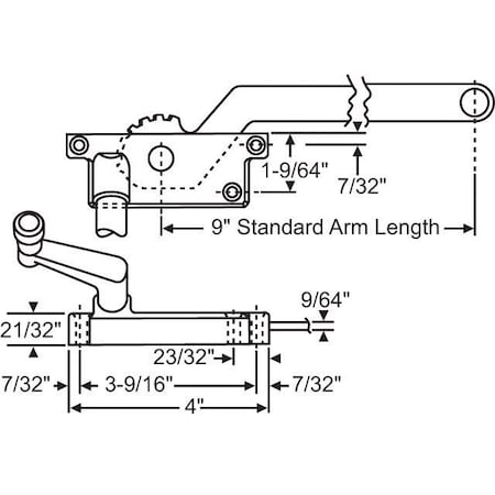 Strybuc Casement Operator Assembly 36-145